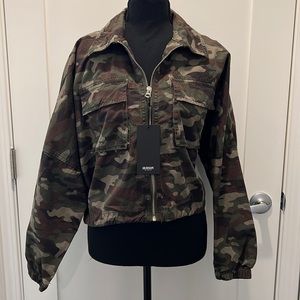 Hudson cropped military anorak